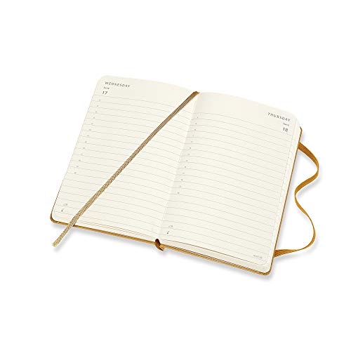 Moleskine - Agenda Diaria de 12 Meses 2020, Tapa Dura y Goma Elástica, Tamaño Pequeño 9 x 14 cm, 400 Páginas, Amarillo Ocre (AGENDA 12 MOIS) Moleskine - Agenda Diaria de 12 Meses 2020, Tapa Dura y Goma Elástica, Tamaño Pequeño 9 x 14 cm, 400 Páginas, Amarillo Ocre (AGENDA 12 MOIS)