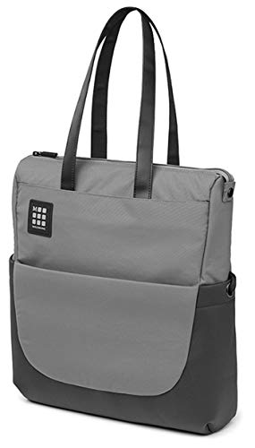 Moleskine, Colección ID, Bolsa Vertical con Asas y Bandolera, Bolsa para PC, Tablet, Notebook y iPad de hasta 15'', Dimensiones 24 x 10 x 38 cm, Color Gris Pizarra