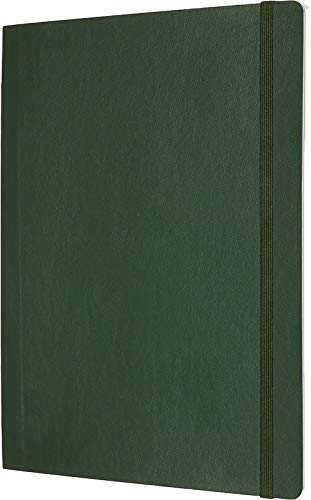 Moleskine - Cuaderno Clásico con Páginas Puntinada, Tapa Blanda y Goma Elástica, Verde (Myrtle Green), Tamaño Extra Grande, 192 Páginas Moleskine - Cuaderno Clásico con Páginas Puntinada, Tapa Blanda y Goma Elástica, Verde (Myrtle Green), Tamaño Extra Grande, 192 Páginas