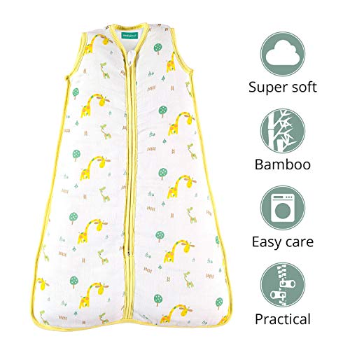 molis&co. Saco de Dormir para bebé. Ideal para Entretiempo e Invierno. 0-6 Meses. 2.5 TOG. Súper Suave y cálido. Estampado Safari. Unisex. Muselina Premium molis&co. Saco de Dormir para bebé. Ideal para Entretiempo e Invierno. 0-6 Meses. 2.5 TOG. Súper Suave y cálido. Estampado Safari. Unisex. Muselina Premium