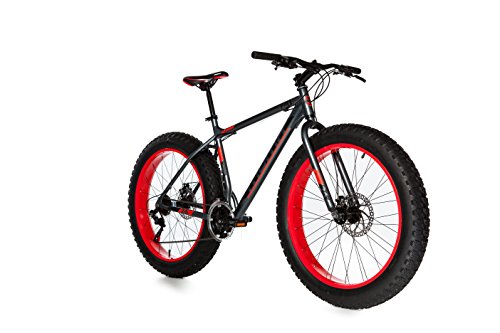 Moma Bikes Bicicleta Montaña FAT 26"Alu, SHIMANO 21V, Doble Freno Disco. (Varias Tallas)