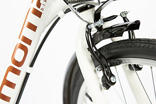 Moma Bikes City Classic 26"- Bicicleta Paseo, Aluminio , Cambio Shimano TZ-50 18 vel., Blanco