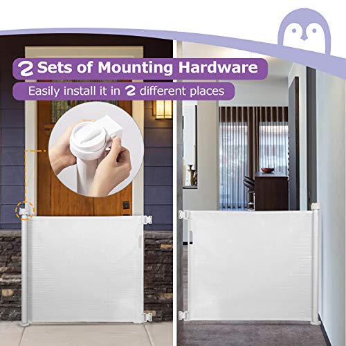 Momcozy Barrera Seguridad Niños Escalera, 0cm-140cm Puerta Seguridad Bebé Extensibles, Vallas de Seguridad para Escaleras, Barrera Escalera Bebé para Uso en Interiores y Exteriores, Blanca Momcozy Barrera Seguridad Niños Escalera, 0cm-140cm Puerta Seguridad Bebé Extensibles, Vallas de Seguridad para Escaleras, Barrera Escalera Bebé para Uso en Interiores y Exteriores, Blanca