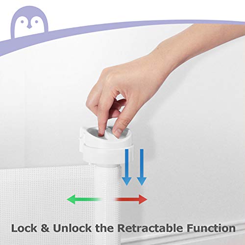 Momcozy Barrera Seguridad Niños Escalera, 0cm-140cm Puerta Seguridad Bebé Extensibles, Vallas de Seguridad para Escaleras, Barrera Escalera Bebé para Uso en Interiores y Exteriores, Blanca Momcozy Barrera Seguridad Niños Escalera, 0cm-140cm Puerta Seguridad Bebé Extensibles, Vallas de Seguridad para Escaleras, Barrera Escalera Bebé para Uso en Interiores y Exteriores, Blanca