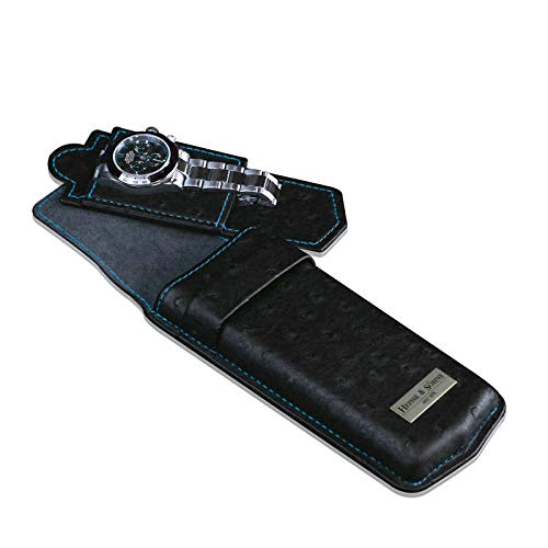 Mondo Ostrich - Estuche para reloj, color azul Mondo Ostrich - Estuche para reloj, color azul