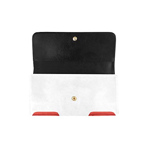 Monedero de Bloqueo RFID Cartera de Cartera de Embrague Cartera de Guantes de Boxeo Duradera Favorita Fresca Cartera para Mujeres Carteras Grandes de Cuero Triple Carteras para Mujeres Titular de la