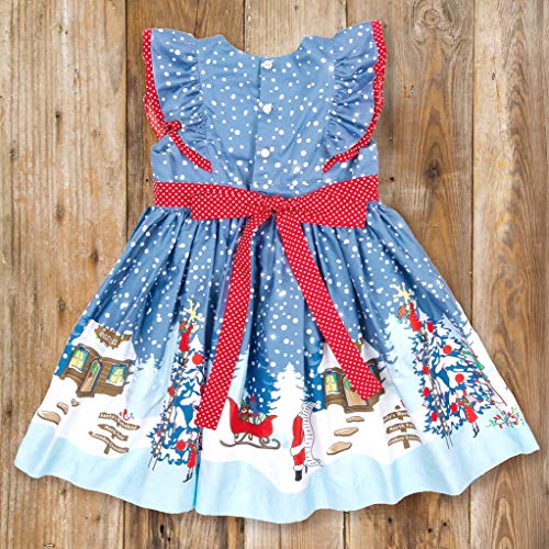 Moneycom❤ Bambin Bebé Niñas Navidad Papá Noel Impresión Arco Vestido Princesa Ropa 2019 Nuevo Producto Lindo Cómodo Azul Claro azul claro 6-12 Meses Moneycom❤ Bambin Bebé Niñas Navidad Papá Noel Impresión Arco Vestido Princesa Ropa 2019 Nuevo Producto Lindo Cómodo Azul Claro azul claro 6-12 Meses