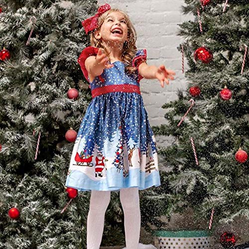 Moneycom❤ Bambin Bebé Niñas Navidad Papá Noel Impresión Arco Vestido Princesa Ropa 2019 Nuevo Producto Lindo Cómodo Azul Claro azul claro 6-12 Meses Moneycom❤ Bambin Bebé Niñas Navidad Papá Noel Impresión Arco Vestido Princesa Ropa 2019 Nuevo Producto Lindo Cómodo Azul Claro azul claro 6-12 Meses