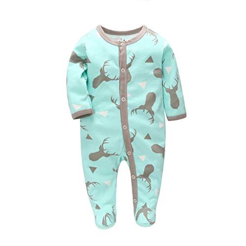 Mono ReciéN Nacido 0-12 Meses Pijama Suave De Mezcla De AlgodóN De Manga Larga Traje De Escalada Animal Print De Dibujos Animados Mamelucos Casuales Suministros para BebéS Petos(0-3 Meses,Azul) Mono ReciéN Nacido 0-12 Meses Pijama Suave De Mezcla De AlgodóN De Manga Larga Traje De Escalada Animal Print De Dibujos Animados Mamelucos Casuales Suministros para BebéS Petos(0-3 Meses,Azul)