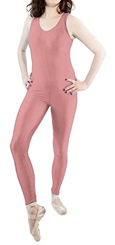 Mono unisex para ballet de Howriis, de espandex, sin mangas  rosa S 