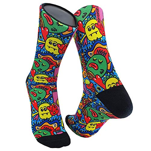 Monolon Calcetines técnicos divertidos y originales para ciclismo, running o cualquier deporte, mod. Cartoon (S - 37 a 39) Monolon Calcetines técnicos divertidos y originales para ciclismo, running o cualquier deporte, mod. Cartoon (S - 37 a 39)