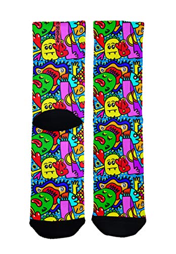 Monolon Calcetines técnicos divertidos y originales para ciclismo, running o cualquier deporte, mod. Cartoon (S - 37 a 39) Monolon Calcetines técnicos divertidos y originales para ciclismo, running o cualquier deporte, mod. Cartoon (S - 37 a 39)