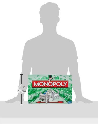Monopoly Hasbro Gaming - Juego de Mesa Clásico (00009521) (versión Portuguesa)