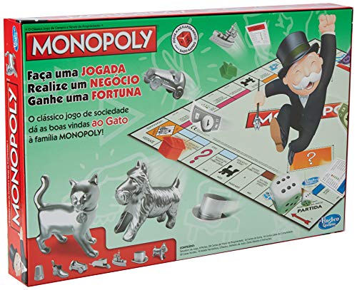 Monopoly Hasbro Gaming - Juego de Mesa Clásico (00009521) (versión Portuguesa)