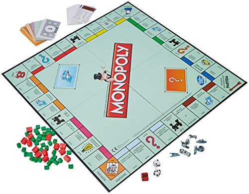 Monopoly Hasbro Gaming - Juego de Mesa Clásico (00009521) (versión Portuguesa)