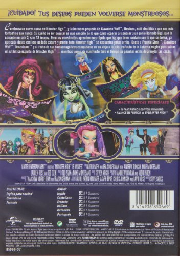 Monster High: 13 Monstruosos Deseos [DVD]