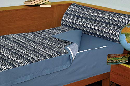 Montse Interiors S.L. - Saco Nórdico Étnico Azul, Modelo Maya, para Cama de 90x190/200 Montse Interiors S.L. - Saco Nórdico Étnico Azul, Modelo Maya, para Cama de 90x190/200