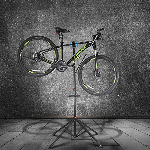Monzana Soporte para Bicicletas reparación para Taller pies Estable Plegable máx 30kg Giratorio a 360° Caballete de Montaje