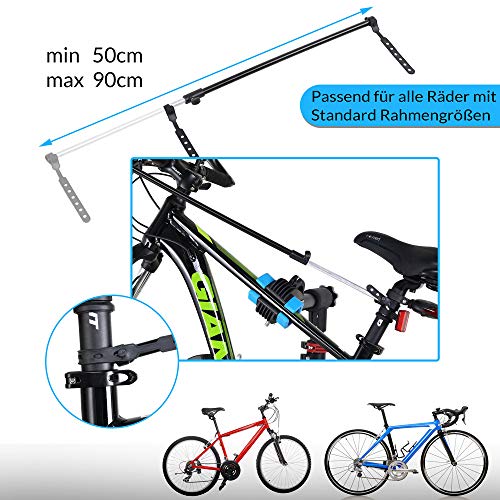 Monzana Soporte para Bicicletas reparación para Taller pies Estable Plegable máx 30kg Giratorio a 360° Caballete de Montaje