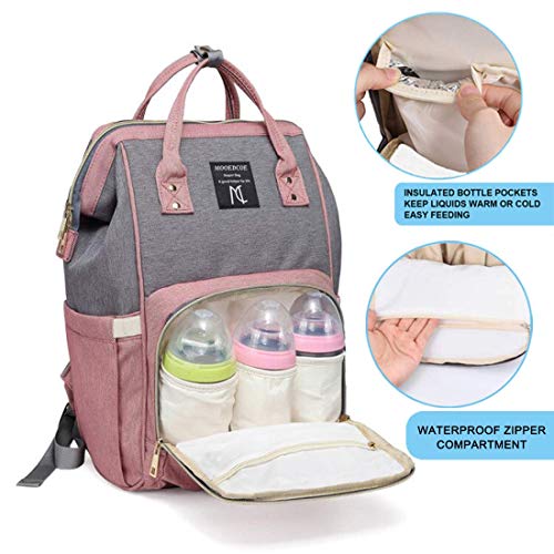 Mooedcoe Mochila Pañales Maternal Bolso Carro Bebé Mochila Carrito Bebe Impermeable Mooedcoe Mochila Pañales Maternal Bolso Carro Bebé Mochila Carrito Bebe Impermeable