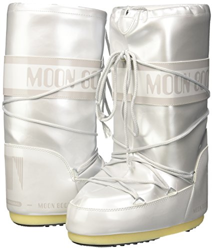 Moon Boot Vinile Met, Zapatillas de Deporte Exterior Unisex , blanco, 42