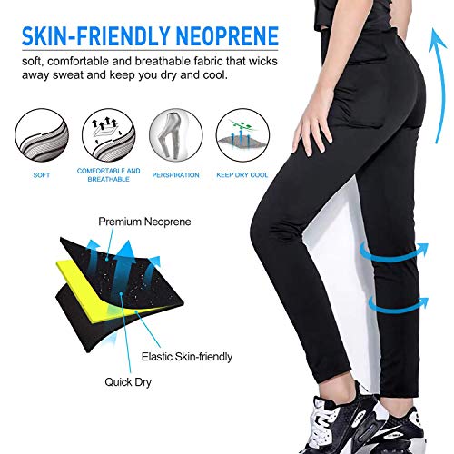 Moonssy Leggins Reductores Adelgazantes, Pantalones de Sauna Adelgazantes Mujer Nanotecnología, Leggins Anticeluliticos Cintura Alta, Mallas Fitness Push Up para Deporte Running Yoga Gym (S)