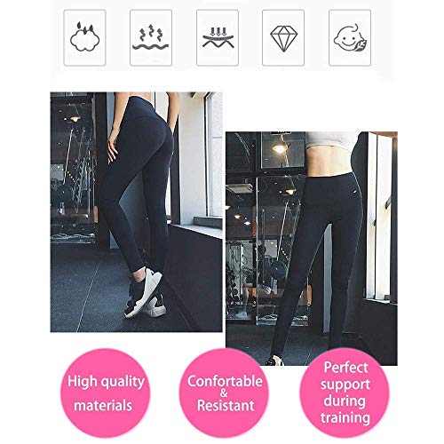 Moonssy Pantalones Deportivos Mujer, Leggins Reductores Adelgazantes, Leggins Anticeluliticos Cintura Alta, Mallas Fitness Push Up para Deporte Running Yoga Gym (M)