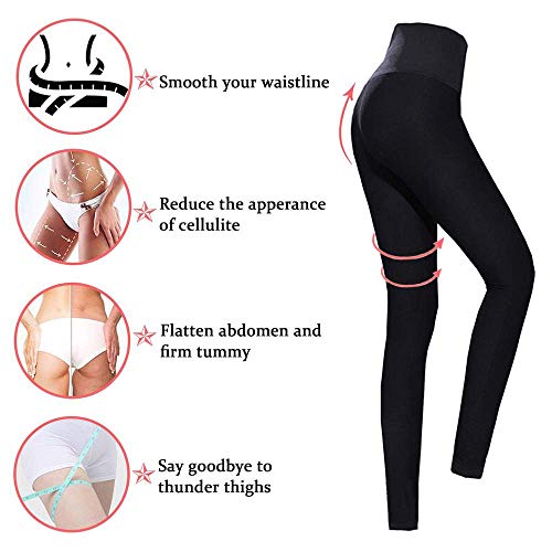 Moonssy Pantalones Deportivos Mujer, Leggins Reductores Adelgazantes, Leggins Anticeluliticos Cintura Alta, Mallas Fitness Push Up para Deporte Running Yoga Gym (M)