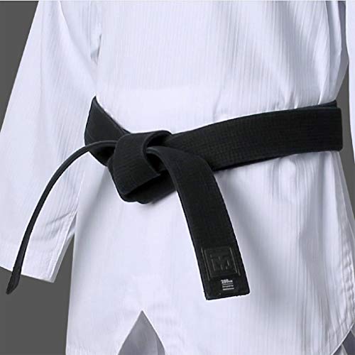 Mooto Corea del Taekwondo cinturón de Ancho 5 cm Doble Envoltura de Artes Marciales Judo Karate para Hombre 240cm Longitud (7.87ft) Negro