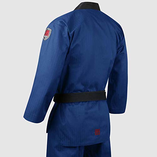 Mooto Korea Taekwondo BS4.5 Color Uniforme 3 Colores (Negro, Rojo, Azul) TKD MMA Artes Marciales Karate Hapkido Judo JIU-Jitsu (3. Azul, 160(Altura: 160~169cm)(5.24~5.54ft))