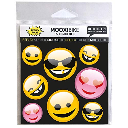 MOOXIBIKE Sticker Pegatinas, Amarillo y Rosa, 5 MOOXIBIKE Sticker Pegatinas, Amarillo y Rosa, 5