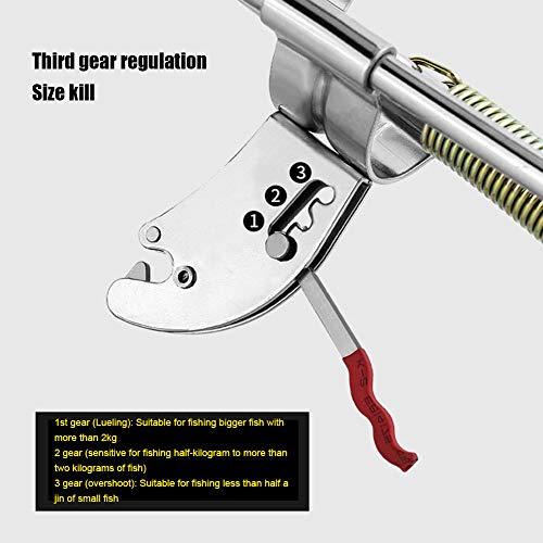 Mooyod Stainless Steel Fishing Rod Holder Rack Automatically Pulls Back Portable Double Spring Mooyod Stainless Steel Fishing Rod Holder Rack Automatically Pulls Back Portable Double Spring