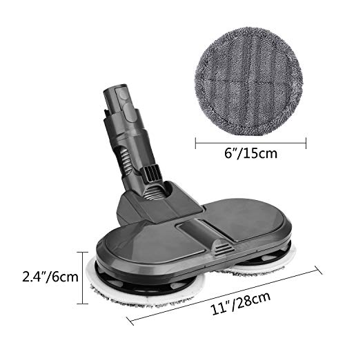 MoPei Accesorio de Cabeza de mopa eléctrica para aspiradora Dyson V7 V8 V10 V11(Gris) MoPei Accesorio de Cabeza de mopa eléctrica para aspiradora Dyson V7 V8 V10 V11(Gris)