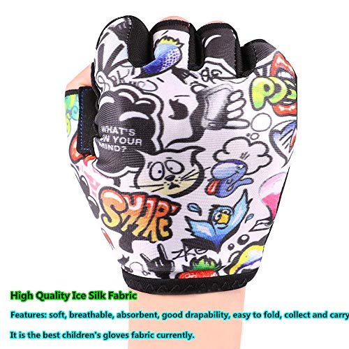 Morethan Niños Ciclismo Guantes Niños Niñas (S (for Age 8-12)) Morethan Niños Ciclismo Guantes Niños Niñas (S (for Age 8-12))