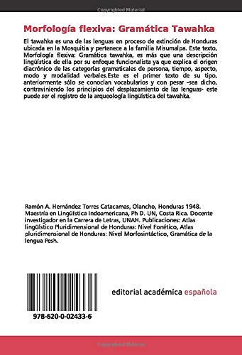 Morfología flexiva: Gramática Tawahka: Una descripción estructural-funcionalista de la lengua tawahka de Honduras.