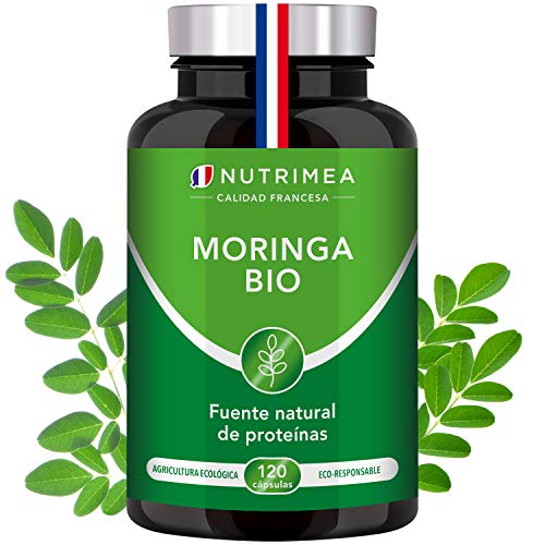 Moringa Oleifera Bio 120 Cápsulas | Superfood Antioxidante Natural Sistema Inmunológico Energía Proteina Vegetal | 330 mg Polvo Moringa con 66 mg de Proteina Apto para Veganos | Fabricado en Francia Moringa Oleifera Bio 120 Cápsulas | Superfood Antioxidante Natural Sistema Inmunológico Energía Proteina Vegetal | 330 mg Polvo Moringa con 66 mg de Proteina Apto para Veganos | Fabricado en Francia