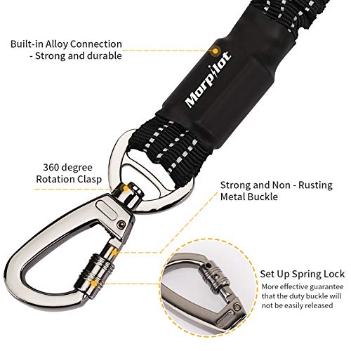 morpilot Correa para Perro Elástica, Correa de Nylon Reflectantes para Mascota Grande Mediano con Extensión Fuerte (Tensión Máxima hasta 80Kg) Correa con Mango Acolchado Suave+ Bolsa de Basura morpilot Correa para Perro Elástica, Correa de Nylon Reflectantes para Mascota Grande Mediano con Extensión Fuerte (Tensión Máxima hasta 80Kg) Correa con Mango Acolchado Suave+ Bolsa de Basura