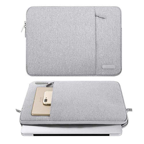 MOSISO Funda Protectora Compatible con 17-17.3 Pulgadas MacBook Pro/DELL Lenovo HP Acer ASUS Sony de Portátil Chromebook Ultrabook, Bolsa Blanda de Repelente de Agua de Estilo Vertical, Gris