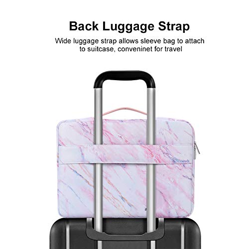 MOSISO Maletín Compatible con 13-13.3 Pulgadas MacBook Air/MacBook Pro/Ordenador, Funda Blanda Protectora 360 Multifuncional Bolso de Poliéster Mármol Grano Cruzado con Correa de Carro MOSISO Maletín Compatible con 13-13.3 Pulgadas MacBook Air/MacBook Pro/Ordenador, Funda Blanda Protectora 360 Multifuncional Bolso de Poliéster Mármol Grano Cruzado con Correa de Carro