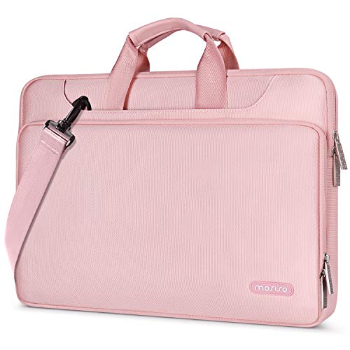 MOSISO Maletín Compatible con MacBook Pro 16 Pulgadas/15 15.4 15.6 Pulgadas DELL Lenovo HP ASUS Acer Samsung Chromebook, Bolso de Hombro Repelente Agua Funda Protectora 360 con Correa,Rosa MOSISO Maletín Compatible con MacBook Pro 16 Pulgadas/15 15.4 15.6 Pulgadas DELL Lenovo HP ASUS Acer Samsung Chromebook, Bolso de Hombro Repelente Agua Funda Protectora 360 con Correa,Rosa