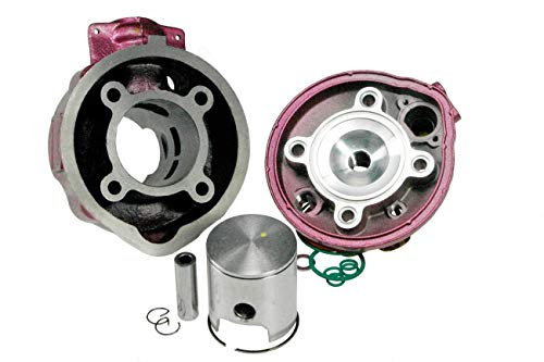 Mota Kit Pink 75cc de hierro fundido "Due Plus" MINARELLI AM6 culata racing performance para 50 con caja Mota Kit Pink 75cc de hierro fundido "Due Plus" MINARELLI AM6 culata racing performance para 50 con caja