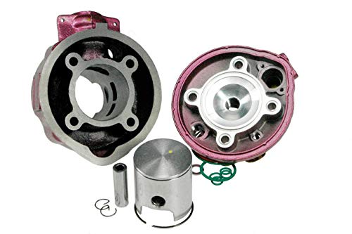 Mota Kit Pink 75cc de hierro fundido "Due Plus" MINARELLI AM6 culata racing performance para 50 con caja