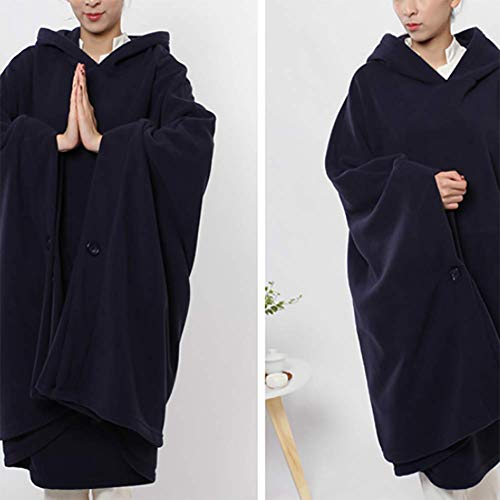 Moter De los Hombres y la Ropa de Lana meditación Manto de la meditación la meditación Guanyin Capa de Legos de Las Mujeres,Azul,XL Moter De los Hombres y la Ropa de Lana meditación Manto de la meditación la meditación Guanyin Capa de Legos de Las Mujeres,Azul,XL