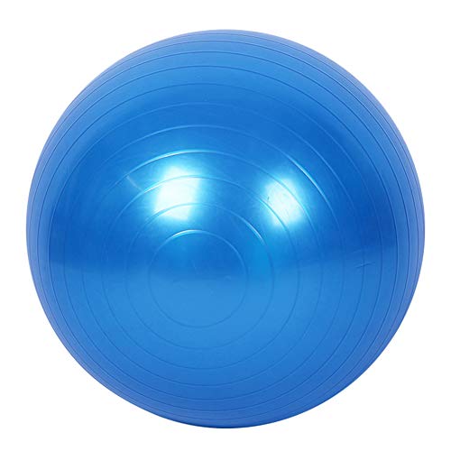 mothcattl Pelota de ejercicio 45 cm antiestallido con bomba, bola suiza para yoga, pilates, embarazo y fitness, color azul