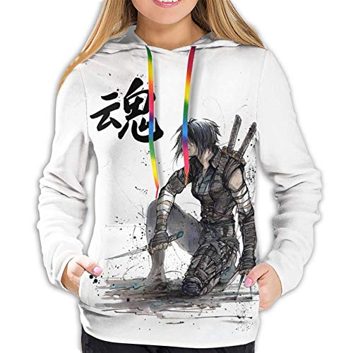 Motoko Kusanagi Sudaderas con Capucha Mujer Sudadera con Capucha de Manga Larga con cordón clásico con Estampado de Jersey para Mujer y niña M Motoko Kusanagi Sudaderas con Capucha Mujer Sudadera con Capucha de Manga Larga con cordón clásico con Estampado de Jersey para Mujer y niña M