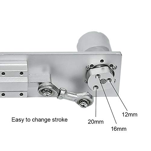 Motor alternativo eléctrico de movimiento lineal para ciclismo, CC 24 V, 800 Rpm, carrera de 12 mm, 16 mm, 20 mm