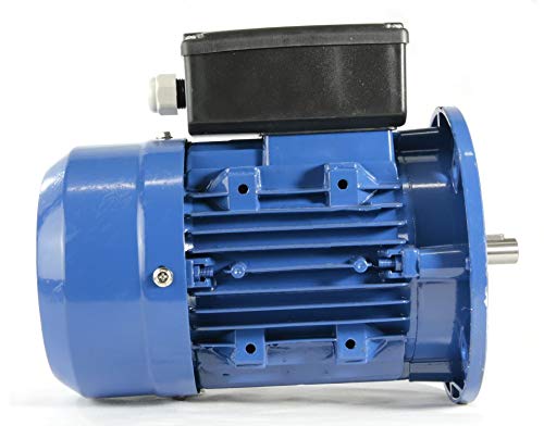 MOTOR ELECTRICO MONOFASICO 0,75KW / 1CV 220V 3000RPM B5 (BRIDA 200mm) TAMAÑO 80 (EJE 19mm)