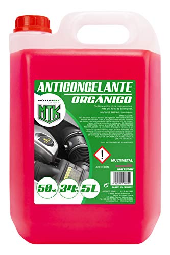 Motorkit MOT3541 Anticongelante Orgánico, Rosa, 5 Litros Motorkit MOT3541 Anticongelante Orgánico, Rosa, 5 Litros