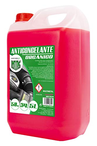 Motorkit MOT3541 Anticongelante Orgánico, Rosa, 5 Litros