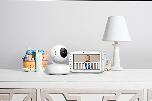 Motorola Baby MBP 50 - Vigilabebés vídeo con pantalla LCD a color de 5.0", modo eco y visión nocturna, color blanco Motorola Baby MBP 50 - Vigilabebés vídeo con pantalla LCD a color de 5.0", modo eco y visión nocturna, color blanco